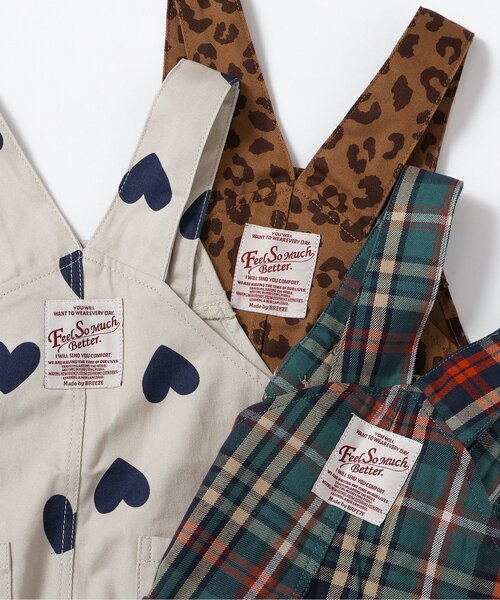 BREEZE（ブリーズ）の「【リンク】ベビーシェフサロペット（その他ベビーウェア・キッズ・キナリ/チェック/ブラウン・80/70）」の6枚目の写真