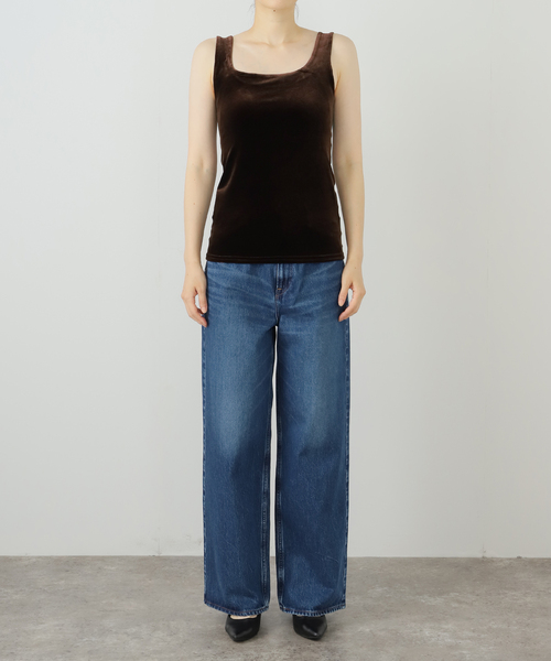 simone wild VELVET SINGLET タンクトップ ADAM ET ROPÉ FEMME(アダム エ ロペ ファム) / 【SIMONE WILD