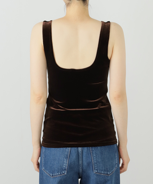 SIMONE WILD ベルベット タンクトップ SIMONE WILD シモーネ ワイルド タンクトップ TOP レディース