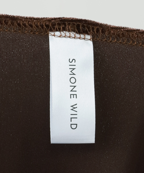 SIMONE WILD(シモーネワイルド)の「【SIMONE WILD/シモーネ ワイルド】VELVET SINGLET:タンクトップ(タンクトップ・レディース・ブラウン・MEDIUM)」の9枚目の写真