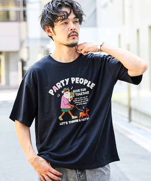 MOJASH(モジャッシュ)刺繍スラブ天竺Tシャツ（Tシャツ/カットソー