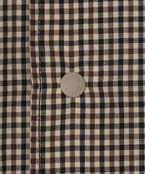 DANTON(ダントン)の「DANTON | プランサーボタン シャツワンピース PLAID WOMEN(シャツワンピース・レディース・ブルー系その他5/ベージュ系その他・36)」の14枚目の写真