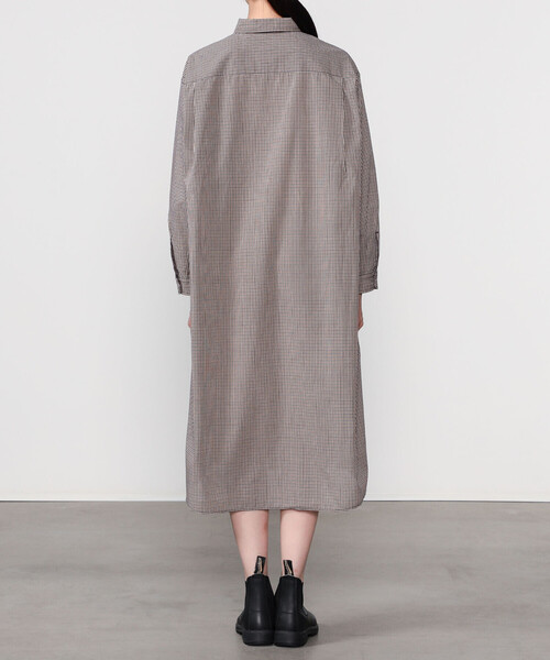 DANTON | プランサーボタン シャツワンピース PLAID WOMEN（シャツ