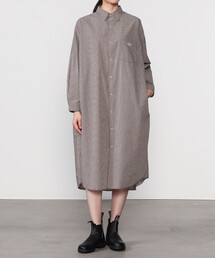 DANTON | DANTON | プランサーボタン シャツワンピース PLAID WOMEN(シャツワンピース)