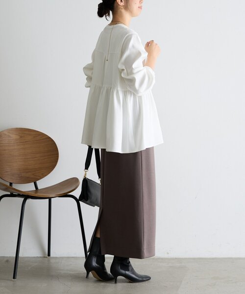Jena espace merveilleux(ジェナ エスパスメルヴェイユ)の「【大人フェミニン】ペプラムブラウス(シャツ/ブラウス・レディース・ブラック/オフホワイト・FREE/0)」の10枚目の写真