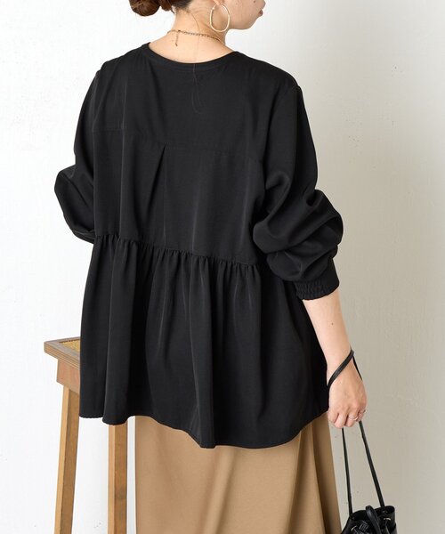 Jena espace merveilleux(ジェナ エスパスメルヴェイユ)の「【大人フェミニン】ペプラムブラウス(シャツ/ブラウス・レディース・ブラック/オフホワイト・FREE/0)」の22枚目の写真