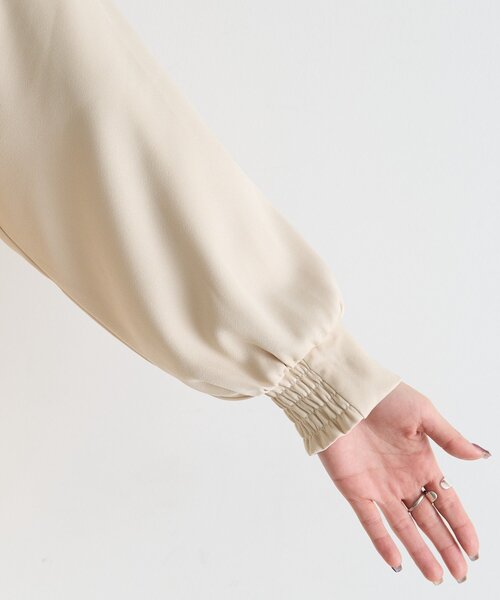 Jena espace merveilleux（ジェナ　エスパスメルヴェイユ）の「《さわ企画》【セレモニー/WEB限サイズあり】ペプラムブラウス（シャツ/ブラウス・レディース・ブラック/オフホワイト・FREE/0）」の11枚目の写真