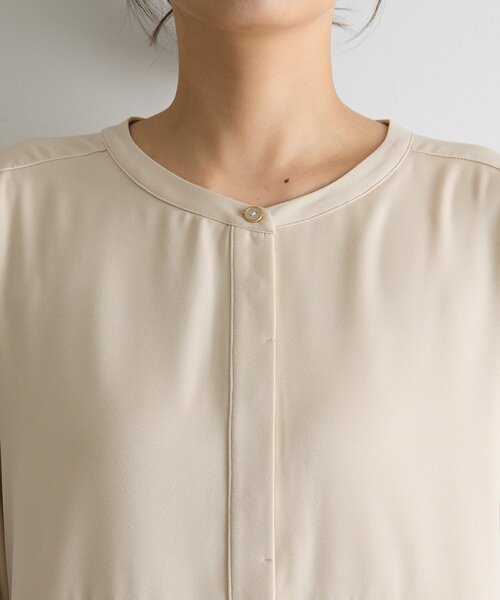 Jena espace merveilleux（ジェナ　エスパスメルヴェイユ）の「《さわ企画》【セレモニー/WEB限サイズあり】ペプラムブラウス（シャツ/ブラウス・レディース・ブラック/オフホワイト・FREE/0）」の12枚目の写真