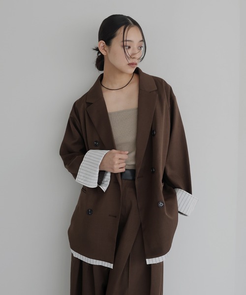 セール】レイヤードテーラードジャケット（テーラードジャケット