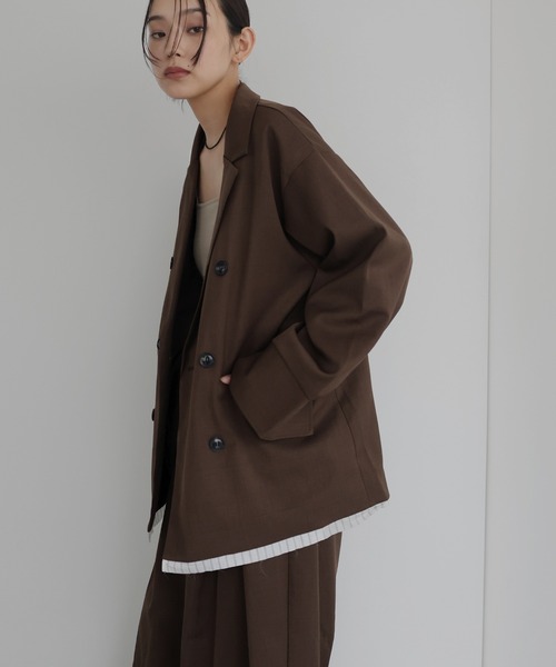 セール】レイヤードテーラードジャケット（テーラードジャケット