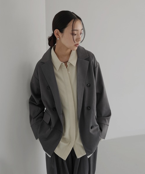 セール】レイヤードテーラードジャケット（テーラードジャケット