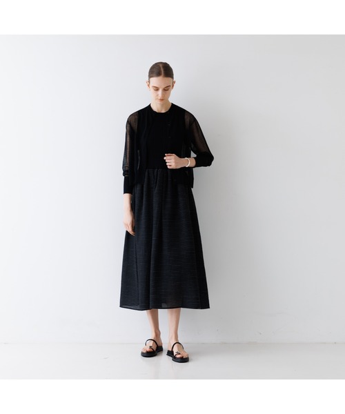 DESIGNWORKS(デザインワークス)の「シアーコンビワンピース(ワンピース・レディース・ブラック・38)」の14枚目の写真