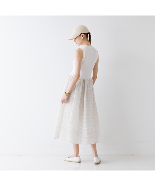 DESIGNWORKS(デザインワークス)の「シアーコンビワンピース(ワンピース・レディース・ブラック・38)」の2枚目の写真
