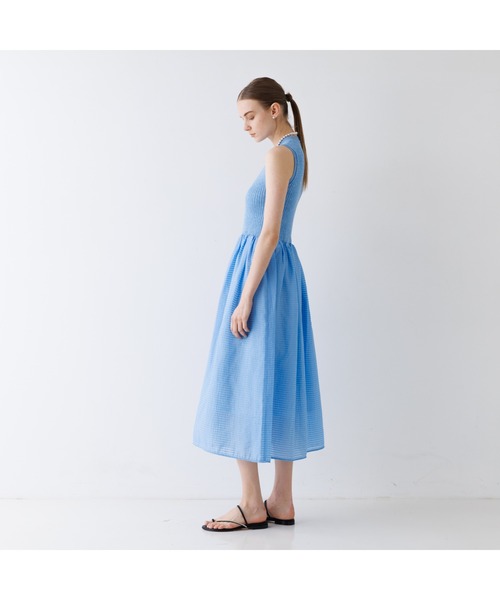 DESIGNWORKS(デザインワークス)の「シアーコンビワンピース(ワンピース・レディース・ブラック・38)」の6枚目の写真