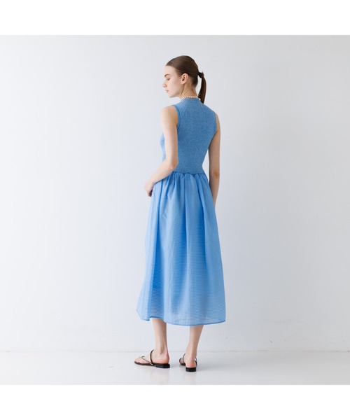 DESIGNWORKS(デザインワークス)の「シアーコンビワンピース(ワンピース・レディース・ブラック・38)」の7枚目の写真