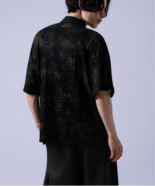 Crownor(クラウノアー)の「総柄スキッパー ポロシャツ(ポロシャツ・メンズ・ブルー/ブラック・LARGE/MEDIUM)」の14枚目の写真