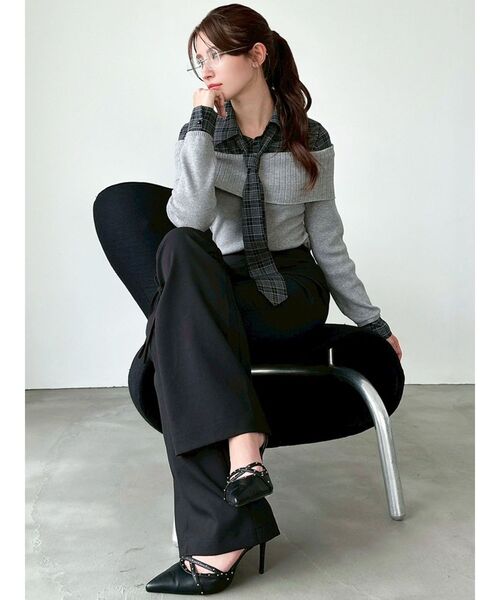 RESEXXY（リゼクシー）の「スタッズポイントパンプス（パンプス・レディース・ブラック/アイボリー・SMALL/MEDIUM/LARGE）」の7枚目の写真