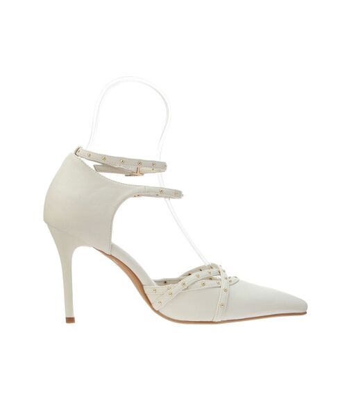 【新品】RESEXXY スタッズパンプス　ホワイト リゼクシー RESEXXY スタッズピンヒールパンプス （オフホワイト