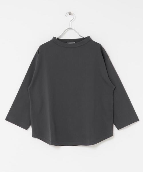 FORK&SPOON(フォークアンドスプーン)の「FORK&SPOON ボトルネック8分袖Tシャツ(Tシャツ/カットソー・レディース・オフホワイト/チャコールグレー/ベージュ系その他・1)」の2枚目の写真