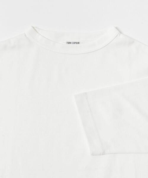 FORK&SPOON(フォークアンドスプーン)の「FORK&SPOON ボトルネック8分袖Tシャツ(Tシャツ/カットソー・レディース・オフホワイト/チャコールグレー/ベージュ系その他・1)」の10枚目の写真