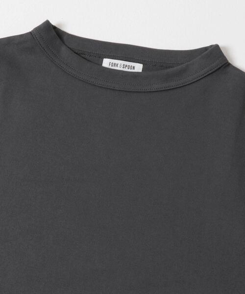 FORK&SPOON(フォークアンドスプーン)の「FORK&SPOON ボトルネック8分袖Tシャツ(Tシャツ/カットソー・レディース・オフホワイト/チャコールグレー/ベージュ系その他・1)」の12枚目の写真