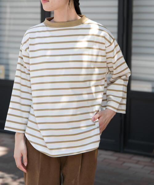 FORK&SPOON(フォークアンドスプーン)の「FORK&SPOON ボトルネック8分袖Tシャツ(Tシャツ/カットソー・レディース・オフホワイト/チャコールグレー/ベージュ系その他・1)」の20枚目の写真