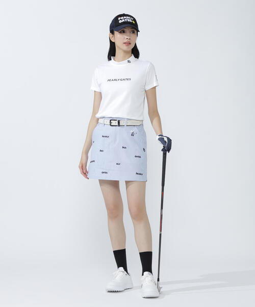 PEARLY GATES(パーリーゲイツ)の「【PEARLY GATES】フルダルポリエステルベアワッフルカットソー(Tシャツ/カットソー・レディース・ネイビー/グリーン系その他4・MEDIUM)」の4枚目の写真