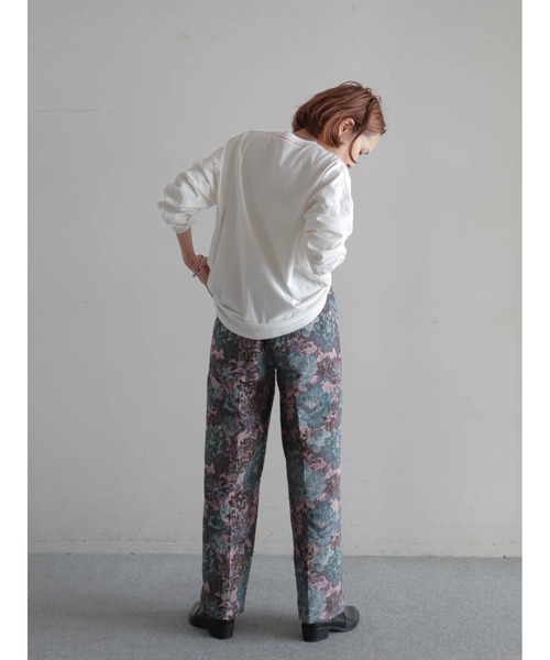 予約】ビッグフラワーJQ イージーパンツ | NOMBRE IMPAIR