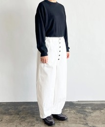 HARVESTY / ハーベスティー HIGH WAIST CIRCUS PANTS COLOR CHINO CLOTH (A12519) ハイウエスト サーカスパンツ カラーチノクロス