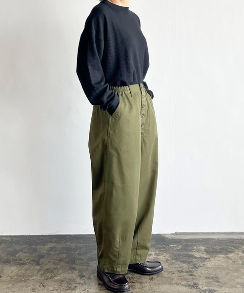 HARVESTY / ハーベスティー HIGH WAIST CIRCUS PANTS COLOR CHINO