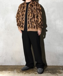 TOWNCRAFT（タウンクラフト）の「TOWNCRAFT / タウンクラフト SHAGGY VINTAGE PATTERN ZIP CARDIGAN レオパード アーガイル デイジー シャギー ジップアップ カーディガン モヘアタッチ（カーディガン/ボレロ）」