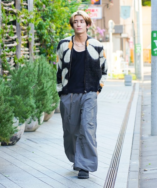TOWNCRAFT(タウンクラフト)の「TOWNCRAFT / タウンクラフト SHAGGY VINTAGE PATTERN ZIP CARDIGAN レオパード アーガイル デイジー シャギー ジップアップ カーディガン モヘアタッチ(カーディガン/ボレロ・メンズ・その他1/その他2/オリーブ/グレー/グレー系その他/カーキ・X-SMALL/MEDIUM/LARGE/SMALL)」の10枚目の写真