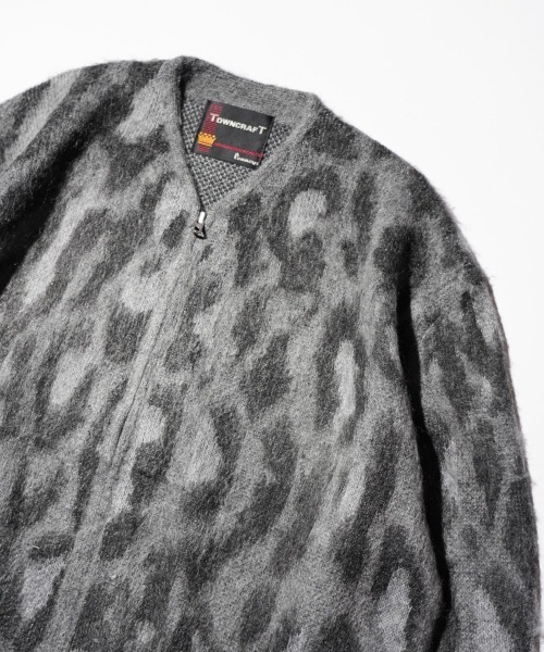 TOWNCRAFT(タウンクラフト)の「TOWNCRAFT / タウンクラフト SHAGGY VINTAGE PATTERN ZIP CARDIGAN レオパード アーガイル デイジー シャギー ジップアップ カーディガン モヘアタッチ(カーディガン/ボレロ・メンズ・その他1/その他2/オリーブ/グレー/グレー系その他/カーキ・X-SMALL/MEDIUM/LARGE/SMALL)」の18枚目の写真