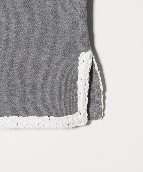 UNITED ARROWS（ユナイテッドアローズ）の「BROCHE  フラワーモチーフ ニット（ニット/セーター・レディース・ブラック/オフホワイト/グレー系・FREE）」の17枚目の写真