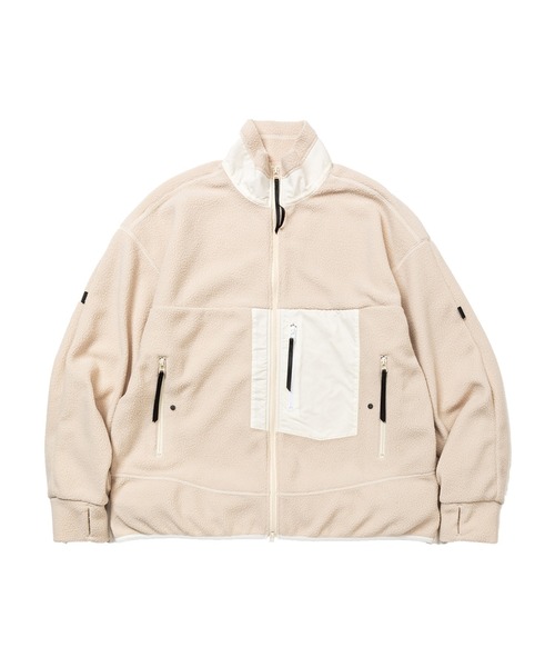 meanswhile(ミーンズワイル)の「Polartec Fleece Overwrap JKT(その他アウター・メンズ・グリーン系/ベージュ系その他/ブラック・2(M)/1(S)/3(L))」の1枚目の写真