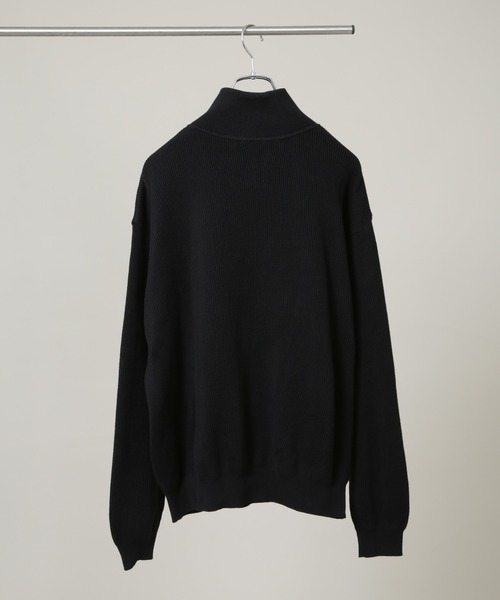 crepuscule(クレプスキュール)の「crepuscule/別注 ハーフジップ プルオーバー(ニット/セーター・メンズ・ブラウン/ホワイト/ブラック・2/1)」の5枚目の写真