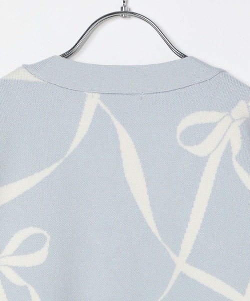 GLOBAL WORK（グローバルワーク）の「メルティニットVカーデ/589256（カーディガン/ボレロ・キッズ・ブラック/サックスブルー/ホワイト系5/ホワイト系8・130cm/140cm/150cm/160cm）」の18枚目の写真