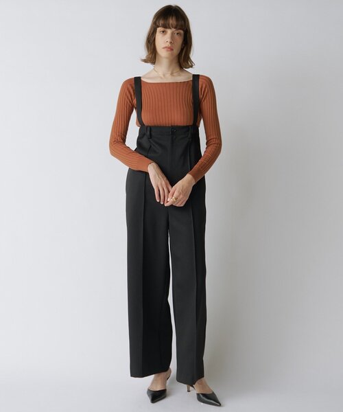 Drawing Numbers（ドローイング ナンバーズ）の「【Drawing Numbers】エレガントハイウエストパンツ（その他パンツ・レディース・ベージュ/ブラック・38/36）」の14枚目の写真