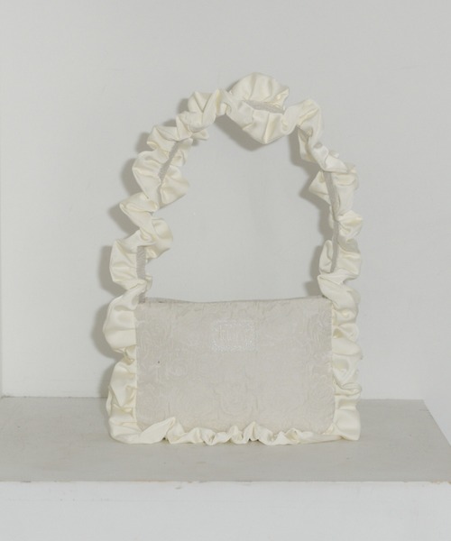 idem(イデム)の「rose frill bag / バラジャガードフリルバッグ(ハンドバッグ・レディース・イエロー/ブラック/アイボリー・FREE)」の6枚目の写真