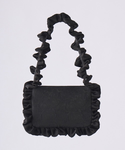 rose frill bag / バラジャガードフリルバッグ（ハンドバッグ）｜idem 