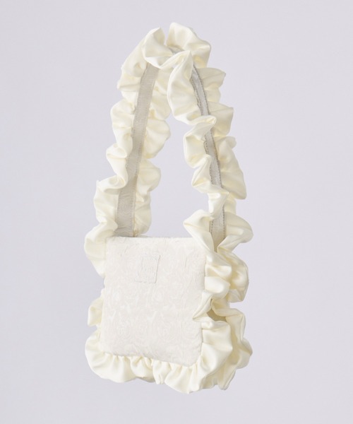 idem(イデム)の「rose frill bag / バラジャガードフリルバッグ(ハンドバッグ・レディース・イエロー/ブラック/アイボリー・FREE)」の10枚目の写真