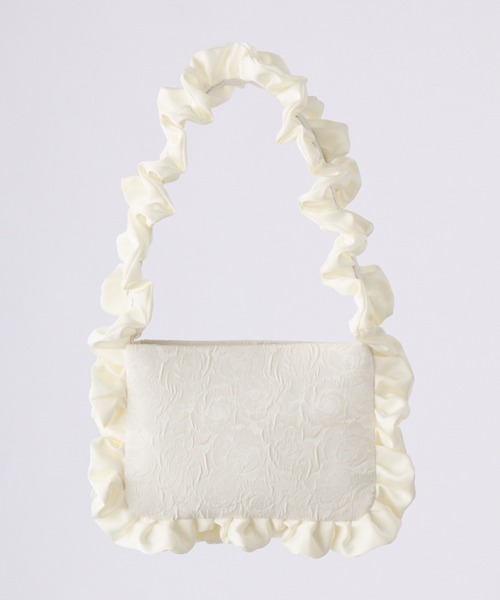 idem(イデム)の「rose frill bag / バラジャガードフリルバッグ(ハンドバッグ・レディース・イエロー/ブラック/アイボリー・FREE)」の11枚目の写真