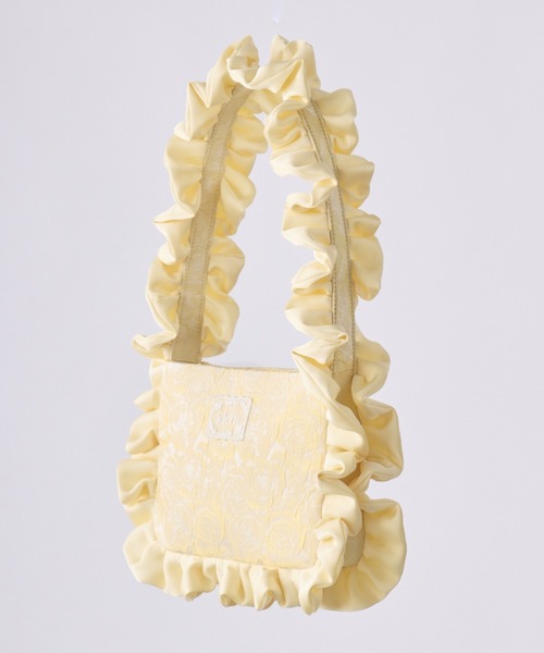 rose frill bag / バラジャガードフリルバッグ（ハンドバッグ）｜idem 