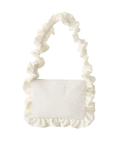 idem(イデム)の「rose frill bag / バラジャガードフリルバッグ(ハンドバッグ・レディース・イエロー/ブラック/アイボリー・FREE)」の14枚目の写真