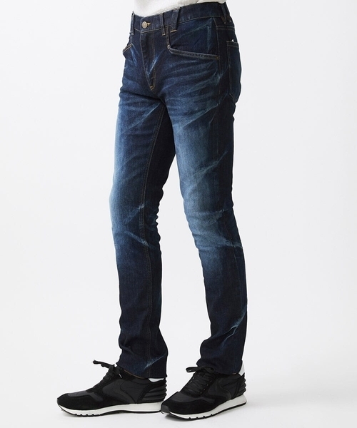 MICHEL KLEIN HOMME   （ミッシェルクランオム）の「《日本製》ブルーオーシャンデニムパンツ（デニムパンツ・メンズ・ネイビー・MEDIUM/LARGE/X-LARGE）」の3枚目の写真