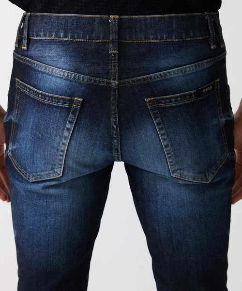 MICHEL KLEIN HOMME   （ミッシェルクランオム）の「《日本製》ブルーオーシャンデニムパンツ（デニムパンツ・メンズ・ネイビー・MEDIUM/LARGE/X-LARGE）」の7枚目の写真