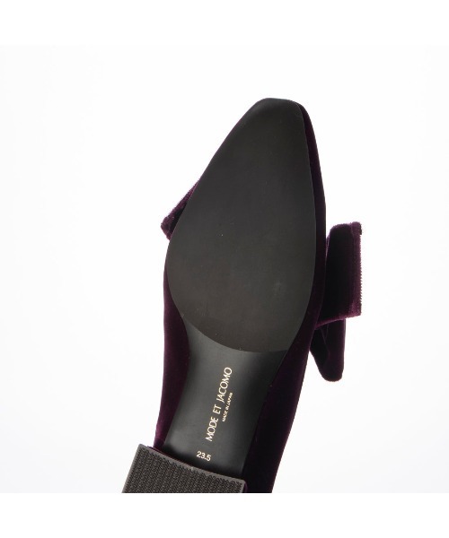 Mode et Jacomo（モードエジャコモ）の「ベルベットリボンローファー（ローファー・レディース・ブラック×ブルー/グリーン系その他4/ブラック系その他・24cm/23cm/23.5cm/24.5cm/22.5cm）」の12枚目の写真