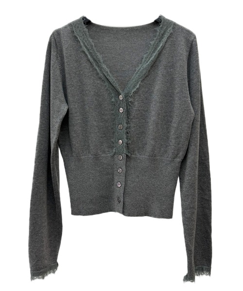 SAISON DE PAPILLON(セゾンドパピヨン)の「ハイウエストショート丈ニットカーディガン(カーディガン/ボレロ・レディース・チャコール/ブラック・L/M/S)」の22枚目の写真