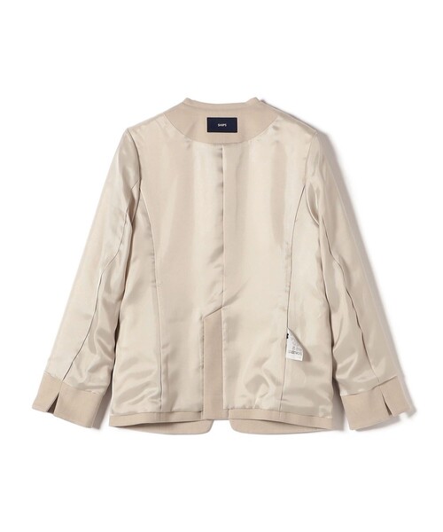 SHIPS（シップス）の「〈手洗い可能〉DELEGANT ダブルカラー ジャケット（セットアップ対応）（ノーカラージャケット・レディース・ブラウン系/ベージュ/ネイビー・40/38/36/34）」の15枚目の写真