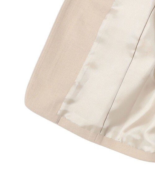 SHIPS（シップス）の「〈手洗い可能〉DELEGANT ダブルカラー ジャケット（セットアップ対応）（ノーカラージャケット・レディース・ブラウン系/ベージュ/ネイビー・40/38/36/34）」の19枚目の写真